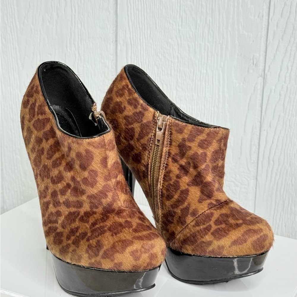 Call It Spring Brown Leopard Heels - Picture 3 of 11
